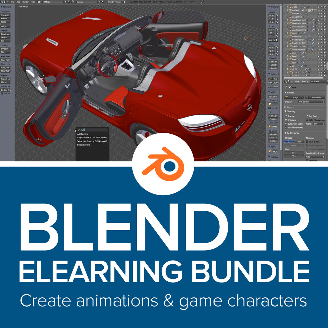 Blender eLearning Bundle - Lifestyles Intra Asia