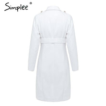 Load image into Gallery viewer, Simplee Fashion Trench Coats Women Winter Jacket Collared Casual Warm Cotton Coat Women Clothes - Lifestyles Intra Asia
