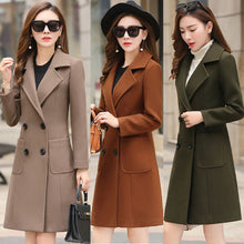 Load image into Gallery viewer, Women Overcoat Wool Fasion Clothes Winter Jacket Clothes Long Slim Outerwear Fur Coat Outerwear Women Clothes - Lifestyles Intra Asia