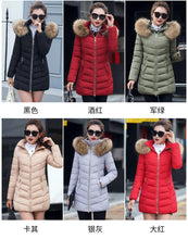 Load image into Gallery viewer, New Arrival Parkas Fashion Coats Women Winter Sweater Fur Collar Hood Warm Cotton Coat Women Clothes - Lifestyles Intra Asia