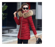 Load image into Gallery viewer, New Arrival Parkas Fashion Coats Women Winter Sweater Fur Collar Hood Warm Cotton Coat Women Clothes - Lifestyles Intra Asia