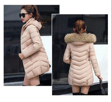 Load image into Gallery viewer, New Arrival Parkas Fashion Coats Women Winter Sweater Fur Collar Hood Warm Cotton Coat Women Clothes - Lifestyles Intra Asia