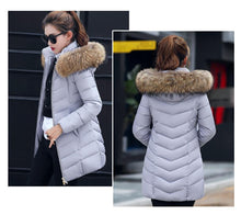 Load image into Gallery viewer, New Arrival Parkas Fashion Coats Women Winter Sweater Fur Collar Hood Warm Cotton Coat Women Clothes - Lifestyles Intra Asia