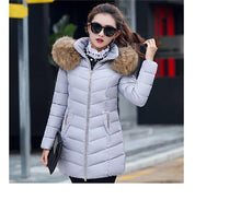Load image into Gallery viewer, New Arrival Parkas Fashion Coats Women Winter Sweater Fur Collar Hood Warm Cotton Coat Women Clothes - Lifestyles Intra Asia