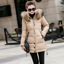 Load image into Gallery viewer, New Arrival Parkas Fashion Coats Women Winter Sweater Fur Collar Hood Warm Cotton Coat Women Clothes - Lifestyles Intra Asia