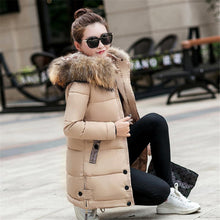 Load image into Gallery viewer, New Arrival Parkas Fashion Coats Women Winter Sweater Fur Collar Hood Warm Cotton Coat Women Clothes - Lifestyles Intra Asia