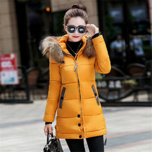 Load image into Gallery viewer, New Arrival Parkas Fashion Coats Women Winter Sweater Fur Collar Hood Warm Cotton Coat Women Clothes - Lifestyles Intra Asia