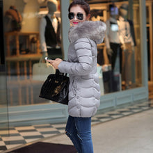 Load image into Gallery viewer, New Arrival Parkas Fashion Coats Women Winter Sweater Fur Collar Hood Warm Cotton Coat Women Clothes - Lifestyles Intra Asia