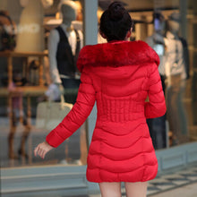 Load image into Gallery viewer, New Arrival Parkas Fashion Coats Women Winter Sweater Fur Collar Hood Warm Cotton Coat Women Clothes - Lifestyles Intra Asia
