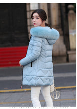 Load image into Gallery viewer, New Arrival Parkas Fashion Coats Women Winter Sweater Fur Collar Hood Warm Cotton Coat Women Clothes - Lifestyles Intra Asia