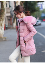 Load image into Gallery viewer, New Arrival Parkas Fashion Coats Women Winter Sweater Fur Collar Hood Warm Cotton Coat Women Clothes - Lifestyles Intra Asia