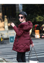 Load image into Gallery viewer, New Arrival Parkas Fashion Coats Women Winter Sweater Fur Collar Hood Warm Cotton Coat Women Clothes - Lifestyles Intra Asia