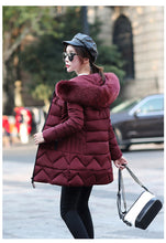 Load image into Gallery viewer, New Arrival Parkas Fashion Coats Women Winter Sweater Fur Collar Hood Warm Cotton Coat Women Clothes - Lifestyles Intra Asia