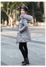 Load image into Gallery viewer, New Arrival Parkas Fashion Coats Women Winter Sweater Fur Collar Hood Warm Cotton Coat Women Clothes - Lifestyles Intra Asia