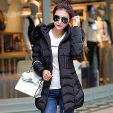 Load image into Gallery viewer, New Arrival Parkas Fashion Coats Women Winter Sweater Fur Collar Hood Warm Cotton Coat Women Clothes - Lifestyles Intra Asia