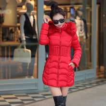 Load image into Gallery viewer, New Arrival Parkas Fashion Coats Women Winter Sweater Fur Collar Hood Warm Cotton Coat Women Clothes - Lifestyles Intra Asia