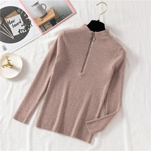 Load image into Gallery viewer, Women Turtleneck Sweater Women Pullover Knitted Zipper Sweater Women Sweaters And Pullovers - Lifestyles Intra Asia