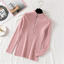 Load image into Gallery viewer, Women Turtleneck Sweater Women Pullover Knitted Zipper Sweater Women Sweaters And Pullovers - Lifestyles Intra Asia