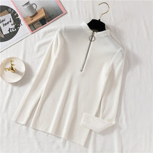 Load image into Gallery viewer, Women Turtleneck Sweater Women Pullover Knitted Zipper Sweater Women Sweaters And Pullovers - Lifestyles Intra Asia