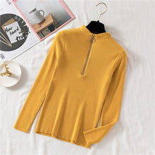 Load image into Gallery viewer, Women Turtleneck Sweater Women Pullover Knitted Zipper Sweater Women Sweaters And Pullovers - Lifestyles Intra Asia