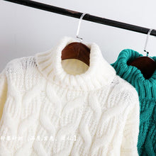 Load image into Gallery viewer, Turtleneck Ladies White Blue Green Winter Clothes Sweater Fashion Warm Women Clothes - Lifestyles Intra Asia