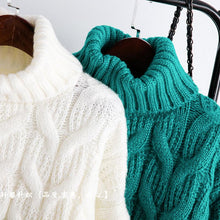 Load image into Gallery viewer, Turtleneck Ladies White Blue Green Winter Clothes Sweater Fashion Warm Women Clothes - Lifestyles Intra Asia