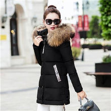 Load image into Gallery viewer, New Arrival Parkas Fashion Coats Women Winter Sweater Fur Collar Hood Warm Cotton Coat Women Clothes - Lifestyles Intra Asia