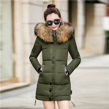 Load image into Gallery viewer, New Arrival Parkas Fashion Coats Women Winter Sweater Fur Collar Hood Warm Cotton Coat Women Clothes - Lifestyles Intra Asia