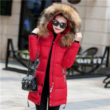 Load image into Gallery viewer, New Arrival Parkas Fashion Coats Women Winter Sweater Fur Collar Hood Warm Cotton Coat Women Clothes - Lifestyles Intra Asia