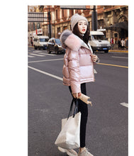 Load image into Gallery viewer, New Arrival Parkas Fashion Coats Women Winter Sweater Fur Collar Hood Warm Cotton Coat Women Clothes - Lifestyles Intra Asia