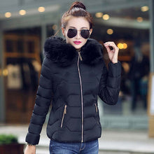 Load image into Gallery viewer, New Arrival Parkas Fashion Coats Women Winter Sweater Fur Collar Hood Warm Cotton Coat Women Clothes - Lifestyles Intra Asia