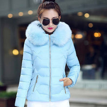 Load image into Gallery viewer, New Arrival Parkas Fashion Coats Women Winter Sweater Fur Collar Hood Warm Cotton Coat Women Clothes - Lifestyles Intra Asia