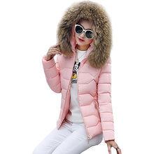 Load image into Gallery viewer, New Arrival Parkas Fashion Coats Women Winter Sweater Fur Collar Hood Warm Cotton Coat Women Clothes - Lifestyles Intra Asia