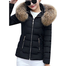 Load image into Gallery viewer, New Arrival Parkas Fashion Coats Women Winter Sweater Fur Collar Hood Warm Cotton Coat Women Clothes - Lifestyles Intra Asia