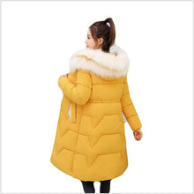 Load image into Gallery viewer, New Arrival Parkas Fashion Coats Women Winter Sweater Fur Collar Hood Warm Cotton Coat Women Clothes - Lifestyles Intra Asia