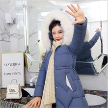 Load image into Gallery viewer, New Arrival Parkas Fashion Coats Women Winter Sweater Fur Collar Hood Warm Cotton Coat Women Clothes - Lifestyles Intra Asia