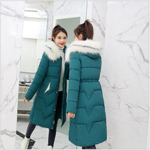 Load image into Gallery viewer, New Arrival Parkas Fashion Coats Women Winter Sweater Fur Collar Hood Warm Cotton Coat Women Clothes - Lifestyles Intra Asia