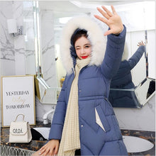 Load image into Gallery viewer, New Arrival Parkas Fashion Coats Women Winter Sweater Fur Collar Hood Warm Cotton Coat Women Clothes - Lifestyles Intra Asia
