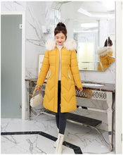 Load image into Gallery viewer, New Arrival Parkas Fashion Coats Women Winter Sweater Fur Collar Hood Warm Cotton Coat Women Clothes - Lifestyles Intra Asia