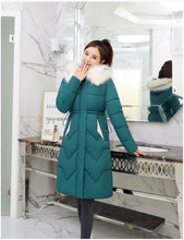 Load image into Gallery viewer, New Arrival Parkas Fashion Coats Women Winter Sweater Fur Collar Hood Warm Cotton Coat Women Clothes - Lifestyles Intra Asia