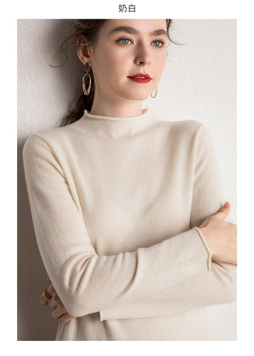 Pure Cashmere Sweaters Women Pullovers Pashmina Knitwear Fashion Winter Clothes 2020 Ladies Cashmere Women Clothes - Lifestyles Intra Asia