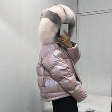 Load image into Gallery viewer, New Arrival Fashion Coats Women Winter Sweater Fur Collar Hood Casual Warm Cotton Coat Women Clothes - Lifestyles Intra Asia