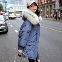 Load image into Gallery viewer, New Arrival Fashion Faux Women Winter Sweater Fur Collar Casual Hood Warm Cotton Coat Women Clothes - Lifestyles Intra Asia