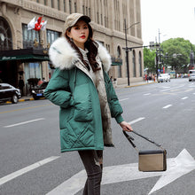 Load image into Gallery viewer, New Arrival Parkas Fashion Coats Women Winter Sweater Fur Collar Hood Warm Cotton Coat Women Clothes - Lifestyles Intra Asia