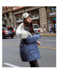 Load image into Gallery viewer, New Arrival Fashion Faux Women Winter Sweater Fur Collar Casual Hood Warm Cotton Coat Women Clothes - Lifestyles Intra Asia