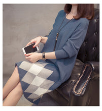 Load image into Gallery viewer, Women Clothes Winter Sweater Knitted Long Sleeve Warm Elegant Fashion Dresses Women Clothes - Lifestyles Intra Asia
