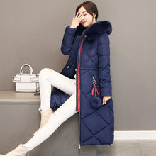 Load image into Gallery viewer, New Arrival Parkas Fashion Coats Women Winter Sweater Fur Collar Hood Warm Cotton Coat Women Clothes - Lifestyles Intra Asia