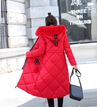 Load image into Gallery viewer, New Arrival Parkas Fashion Coats Women Winter Sweater Fur Collar Hood Warm Cotton Coat Women Clothes - Lifestyles Intra Asia