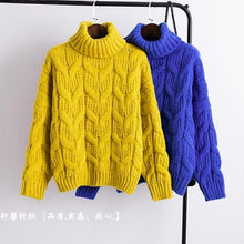 Load image into Gallery viewer, Turtleneck Ladies White Blue Green Winter Clothes Sweater Fashion Warm Women Clothes - Lifestyles Intra Asia