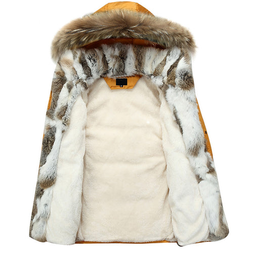 White Down Jacket 2019 Women Winter Sweater Jacket Long Fur Parka Warm Plus Size Outwear - Lifestyles Intra Asia